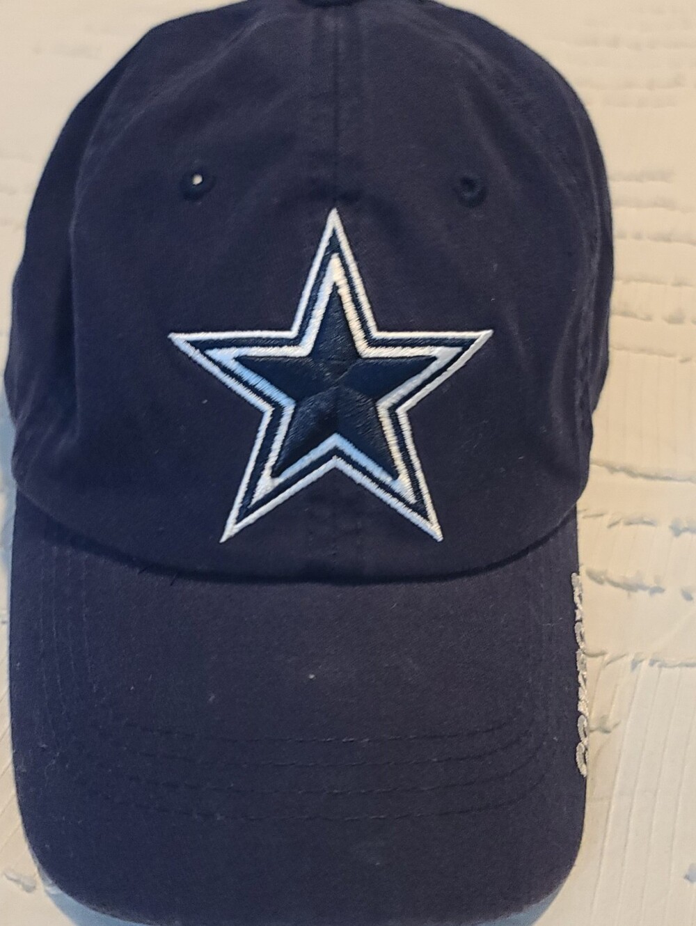 Dallas Cowboys Authentic NFL Dallas Cowboys Navy Adjustable Cap Hat, One Size